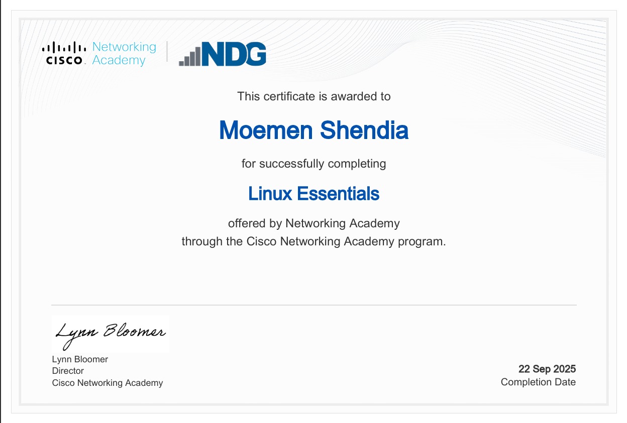 Technical training certificate